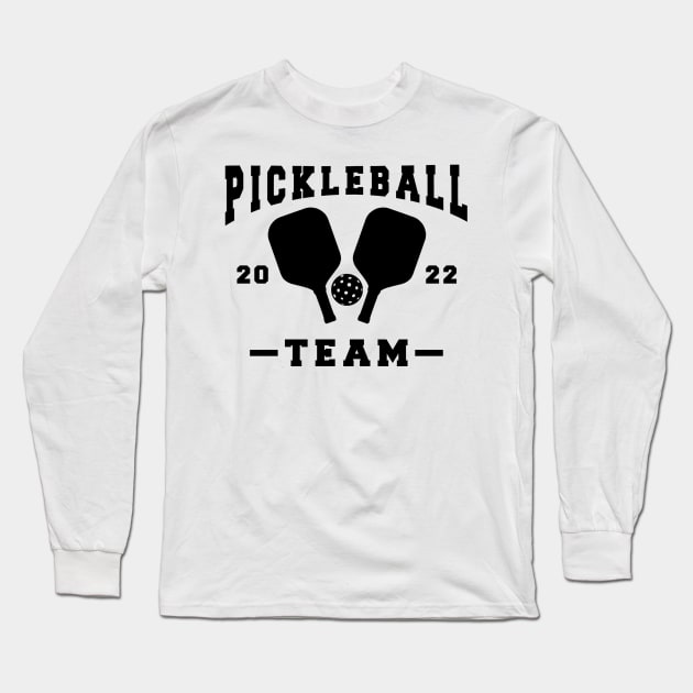 Pickleball Team Long Sleeve T-Shirt by Cute Tees Kawaii